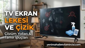 Makale hakkında daha fazla bilgi edinin TV Ekran Lekesi ve Çizik | Çözüm Yolları